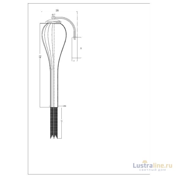 Бра Arte Lamp Waterfall A1577AP-1CC