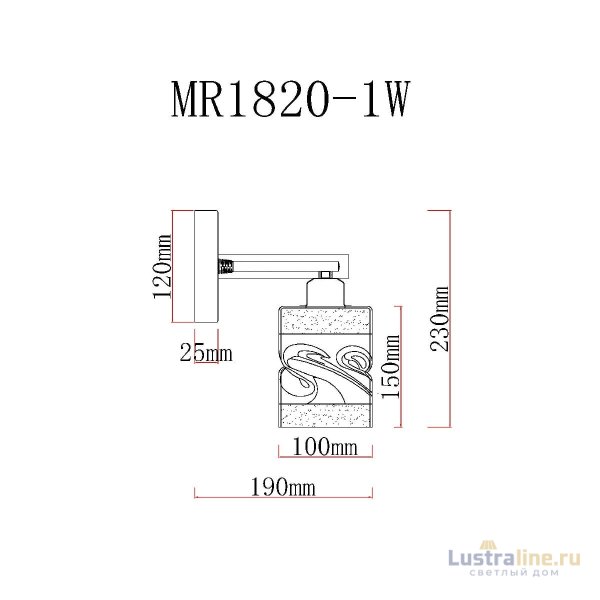 Бра MyFar Olivia MR1820-1W Бра MyFar Olivia MR1820-1W