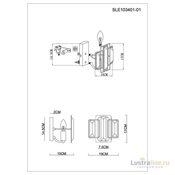 Бра Evoluce Giano SLE103401-01 УЦ Бра Evoluce Giano SLE103401-01 УЦ