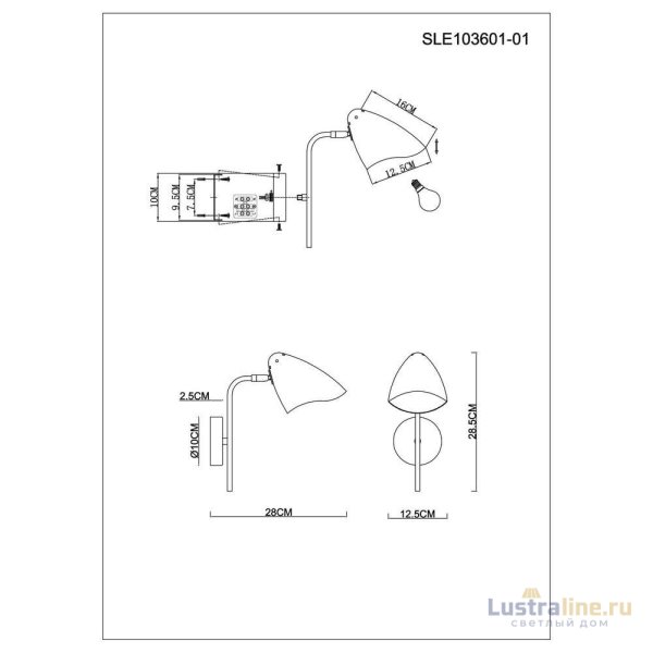 Бра Evoluce Satta SLE103601-01