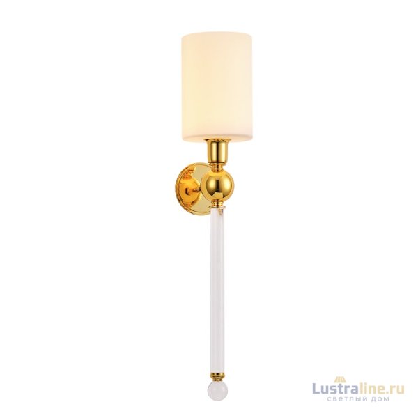 Бра Crystal Lux MIRABELLA AP1 GOLD/WHITE