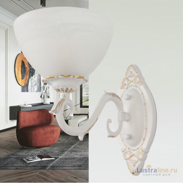 Бра Arte Milano 340518/1W WT+G