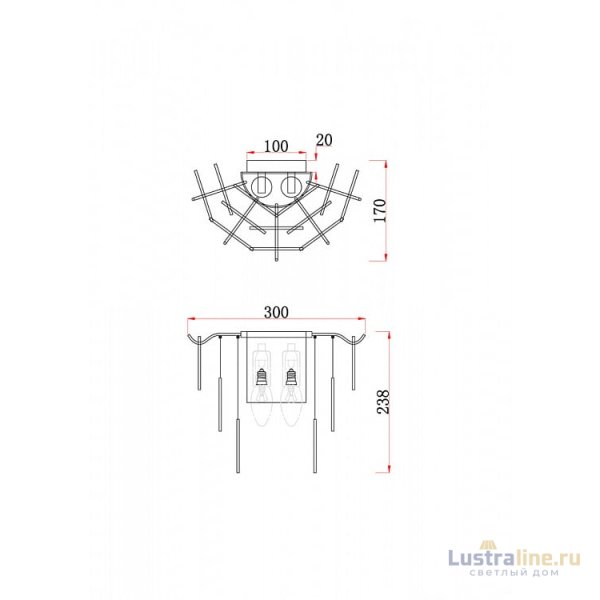 Бра Freya Porto FR5104WL-02BS