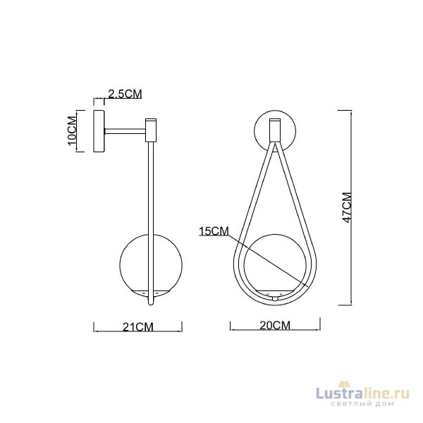 Бра Arte Lamp Matisse A7765AP-1BK