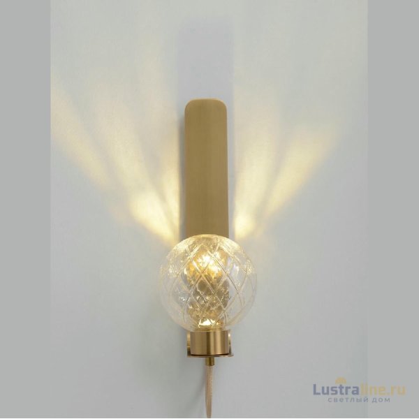 Бра Crystal Lux BELLA AP1 BRASS