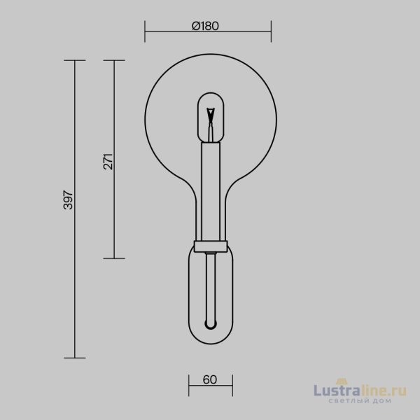 Бра Maytoni Status MOD333WL-01BS