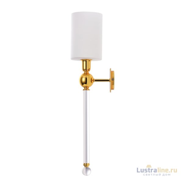 Бра Crystal Lux MIRABELLA AP1 GOLD/WHITE