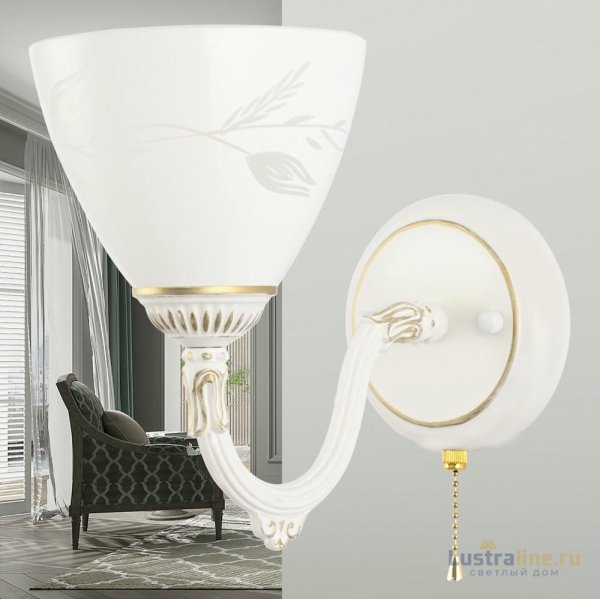 Бра Arte Milano 347837/1W WT+G Бра Arte Milano 347837/1W WT+G