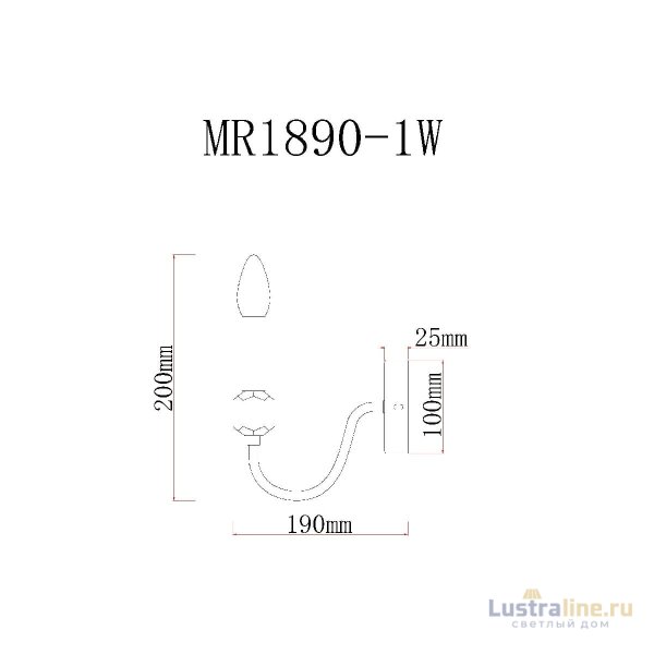Бра MyFar Lena MR1890-1W