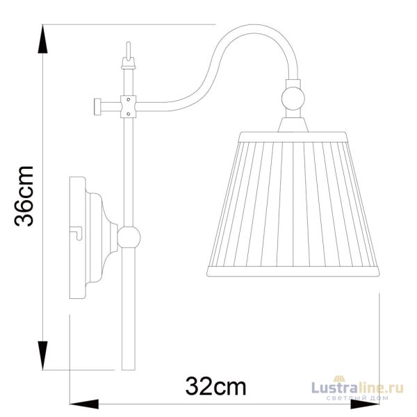 Бра Arte Lamp Seville A1509AP-1PB Бра Arte Lamp Seville A1509AP-1PB