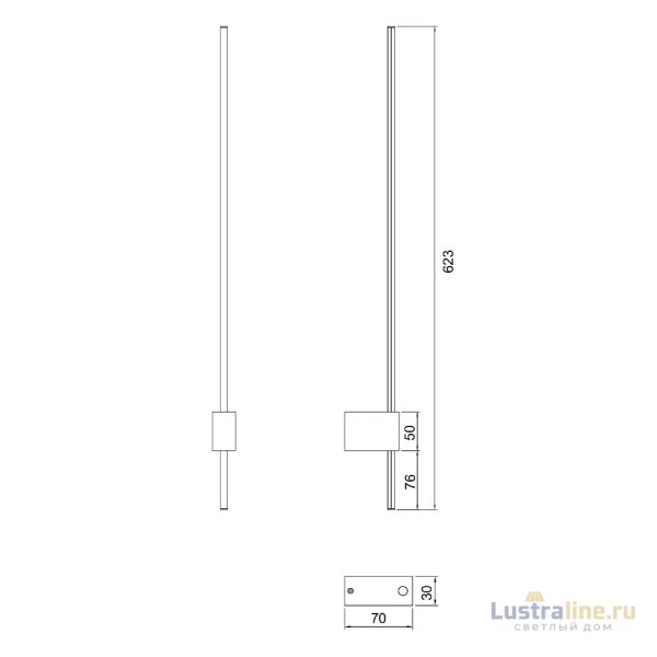 Бра Maytoni Technical Pars C070WL-L6GB3K