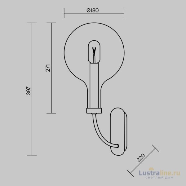 Бра Maytoni Status MOD333WL-01B