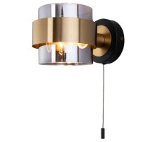 Бра Eurosvet Arcada 70127/1 черный/ дымчатый a060614