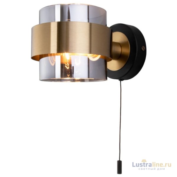 Бра Eurosvet Arcada 70127/1 черный/ дымчатый a060614 Бра Eurosvet Arcada 70127/1 черный/ дымчатый a060614