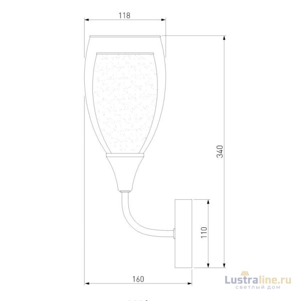 Бра Eurosvet Cosmic 50285/1 золото