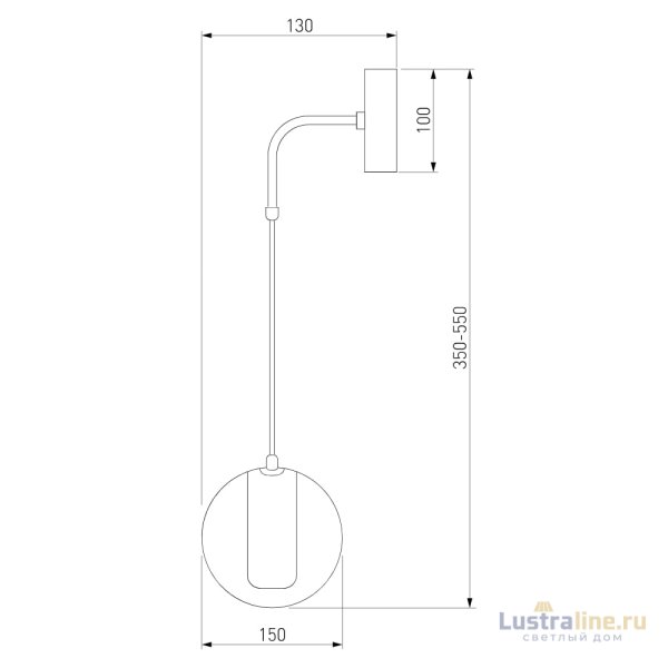 Бра Eurosvet Cobble 50258 LED дымчатый a065593