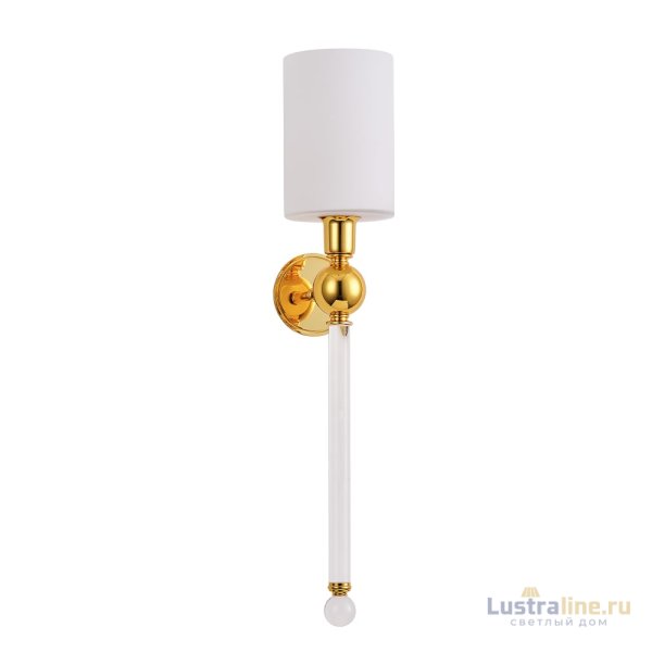 Бра Crystal Lux MIRABELLA AP1 GOLD/WHITE