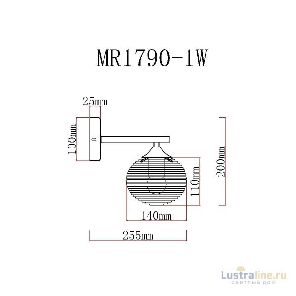 Бра MyFar Gloria MR1790-1W Бра MyFar Gloria MR1790-1W