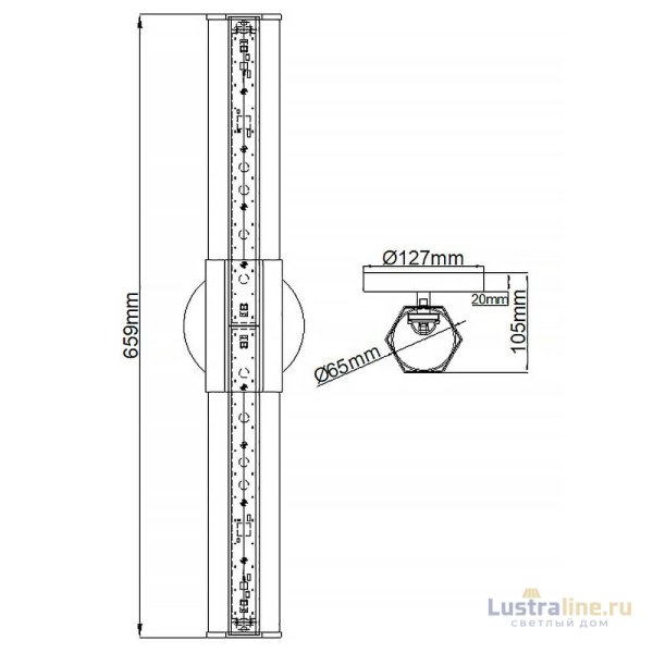Бра Hinkley Facet QN-FACET-LED2-HB-BATH