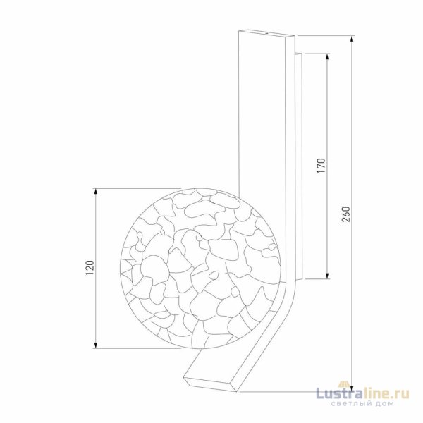 Бра Eurosvet Luxor 40019/1 серебро a060770