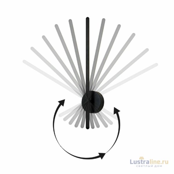 Бра Crystal Lux VERDE AP L700 BLACK NEW