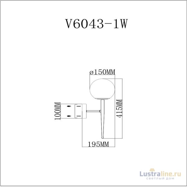 Бра Moderli Scrumbel V6043-1W