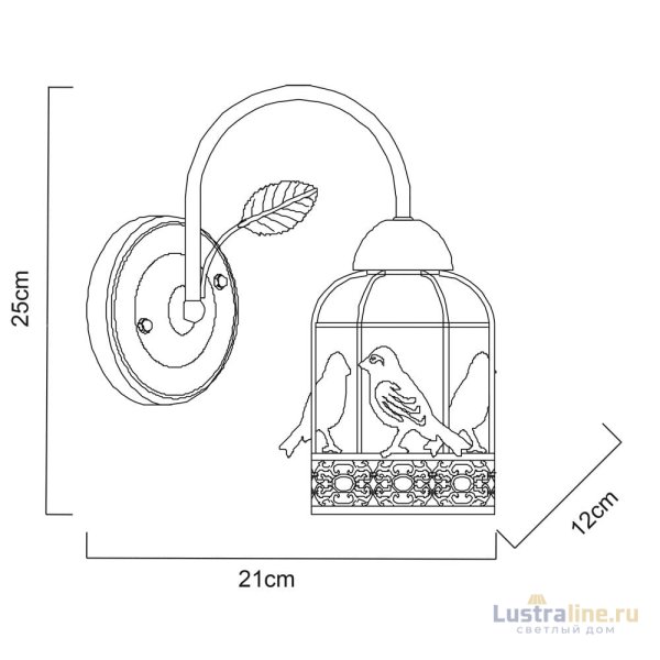 Бра Arte Lamp Cincia A5090AP-1WG Бра Arte Lamp Cincia A5090AP-1WG