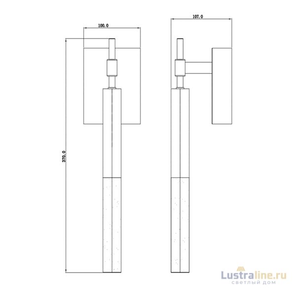 Бра DeLight Collection Vita MB7747-1A br.brass Бра DeLight Collection Vita MB7747-1A br.brass