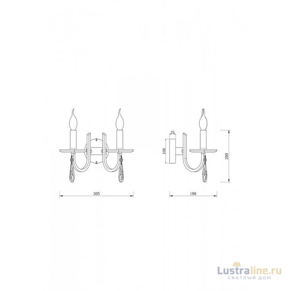 Бра Freya Forte FR1006WL-02N