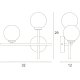 Бра Arte Lamp Bolla-Piccolo A3988AP-2AB