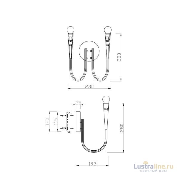 Бра Freya Branches FR5253WL-02N