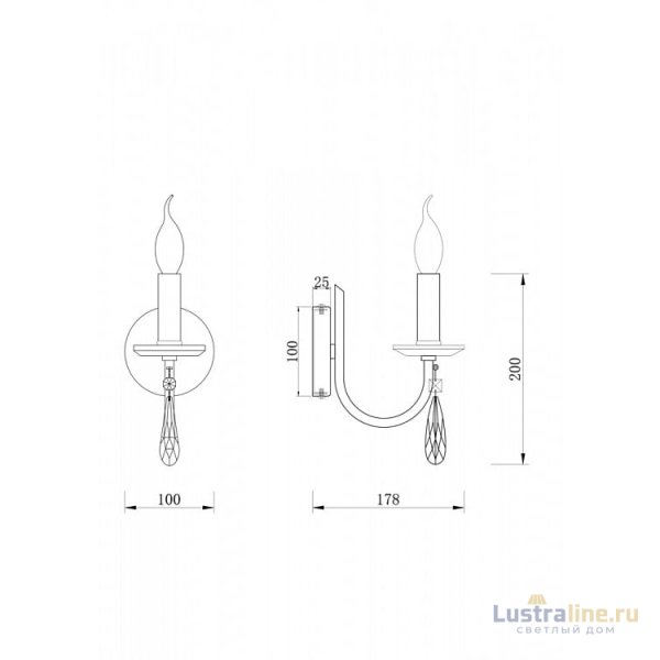 Бра Freya Forte FR1006WL-01N