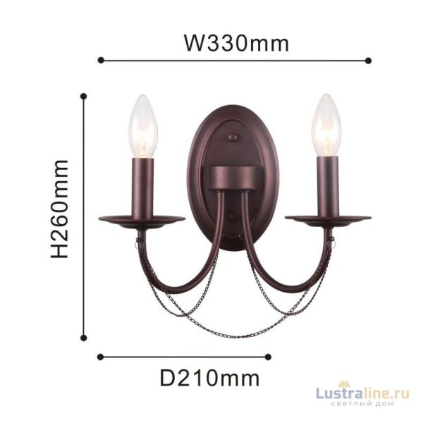 Бра F-Promo Plini 2590-2W Бра F-Promo Plini 2590-2W