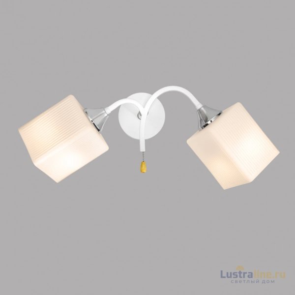 Бра IMEX MD.6193-2-W-WH+CH Бра IMEX MD.6193-2-W-WH+CH
