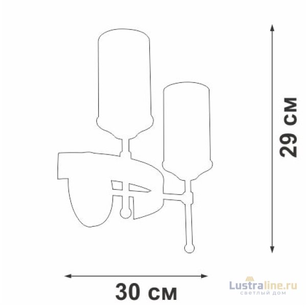 Бра Vitaluce V1813-7/2A Бра Vitaluce V1813-7/2A