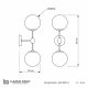 Бра Lumina Deco Zodiak LDW 6001-2 BK+WT