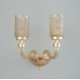 Бра Crystal Lux SILVESTRO AP2 AMBER