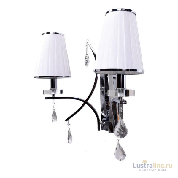 Бра Lumina Deco Glamour LDW 66247-2 WT+CHR
