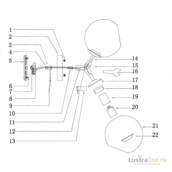 Бра Lightstar Beta 785627 Бра Lightstar Beta 785627