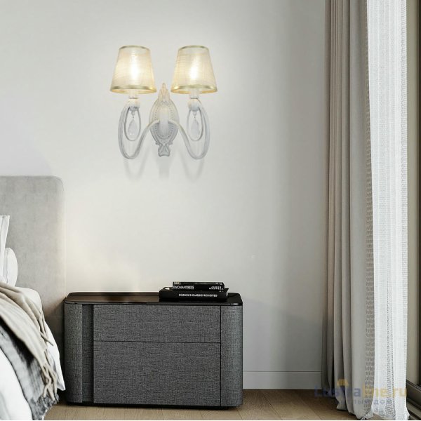 Бра Arte Milano 347203/2W WT+G Бра Arte Milano 347203/2W WT+G