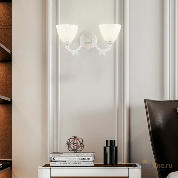 Бра Arte Milano 343837/2W WT+SL Бра Arte Milano 343837/2W WT+SL