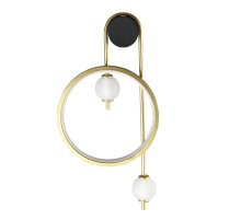 Бра Crystal lux RODRIGO AP20W LED BLACK/GOLD