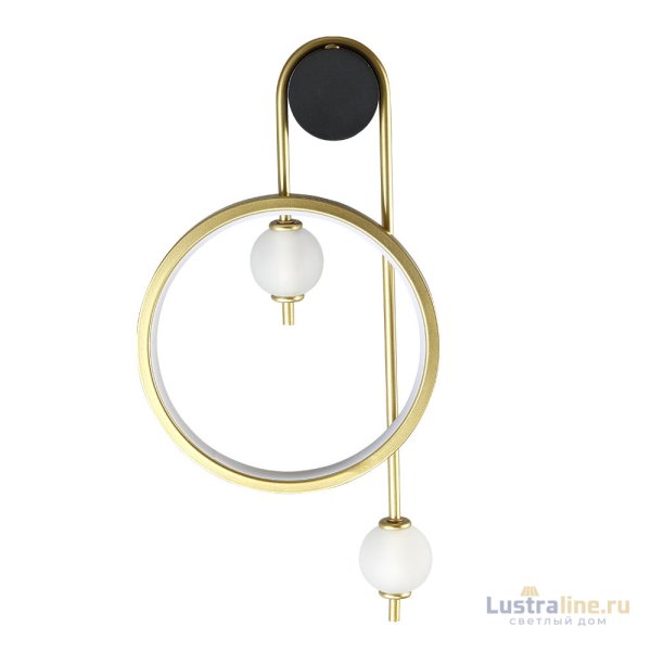 Бра Crystal lux RODRIGO AP20W LED BLACK/GOLD