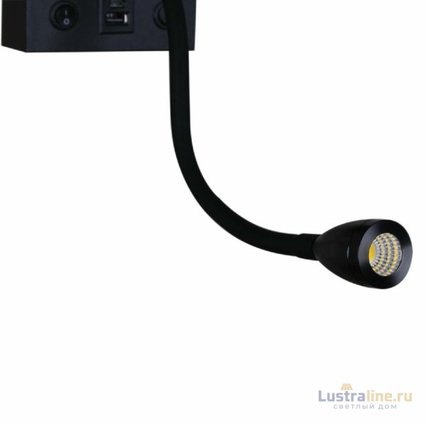 Бра Reluce 86210-9.2-001KT LED3W+E14 BK Бра Reluce 86210-9.2-001KT LED3W+E14 BK