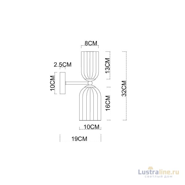 Бра Arte Lamp Charm A1623AP-2GO