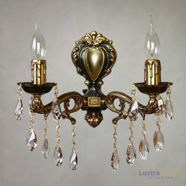 Бра Ambiente Leon 2128/2 PB Tear Drop Бра Ambiente Leon 2128/2 PB Tear Drop