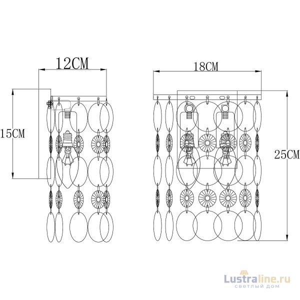 Бра Arte Lamp Pipirima A4041AP-2CC