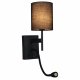 Бра Reluce 86210-9.2-001KT LED3W+E14 BK