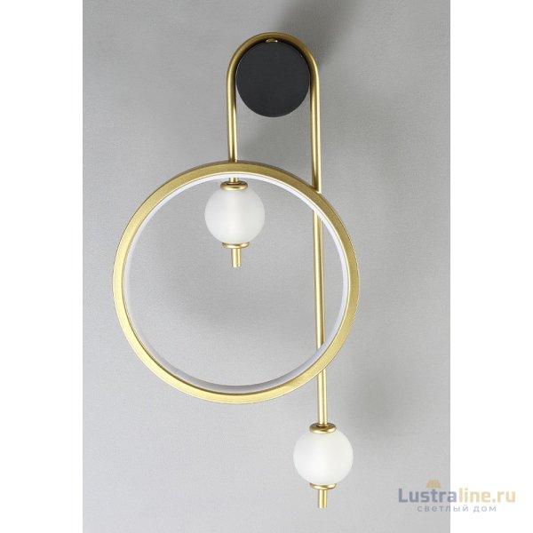 Бра Crystal lux RODRIGO AP20W LED BLACK/GOLD