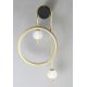 Бра Crystal lux RODRIGO AP20W LED BLACK/GOLD